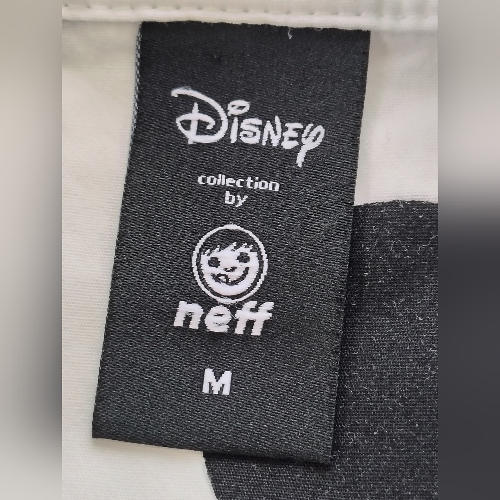 Disney Collection By Neff Men's Casual Black and White Mickey Mouse Shirt Size M - Picture 6 of 9